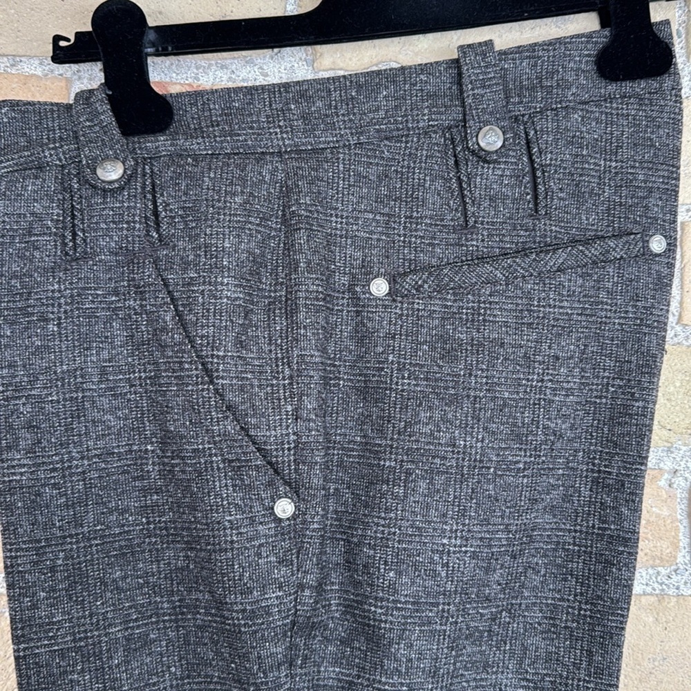 Cambio Gray Plaid Pants - Picture 2 of 4